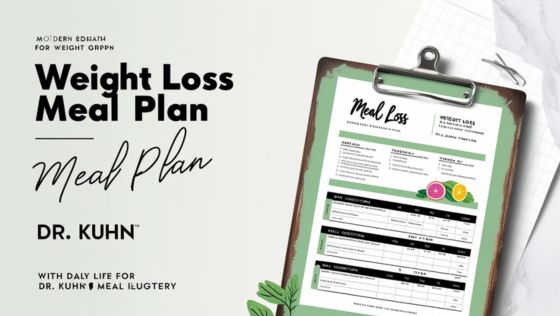 meal plan from dr kuhn for Weight Loss